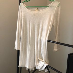 Cream Back Lace Shirt
